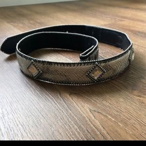 Gorgeous Gem Stone MISS ME Snakeskin Belt (L)